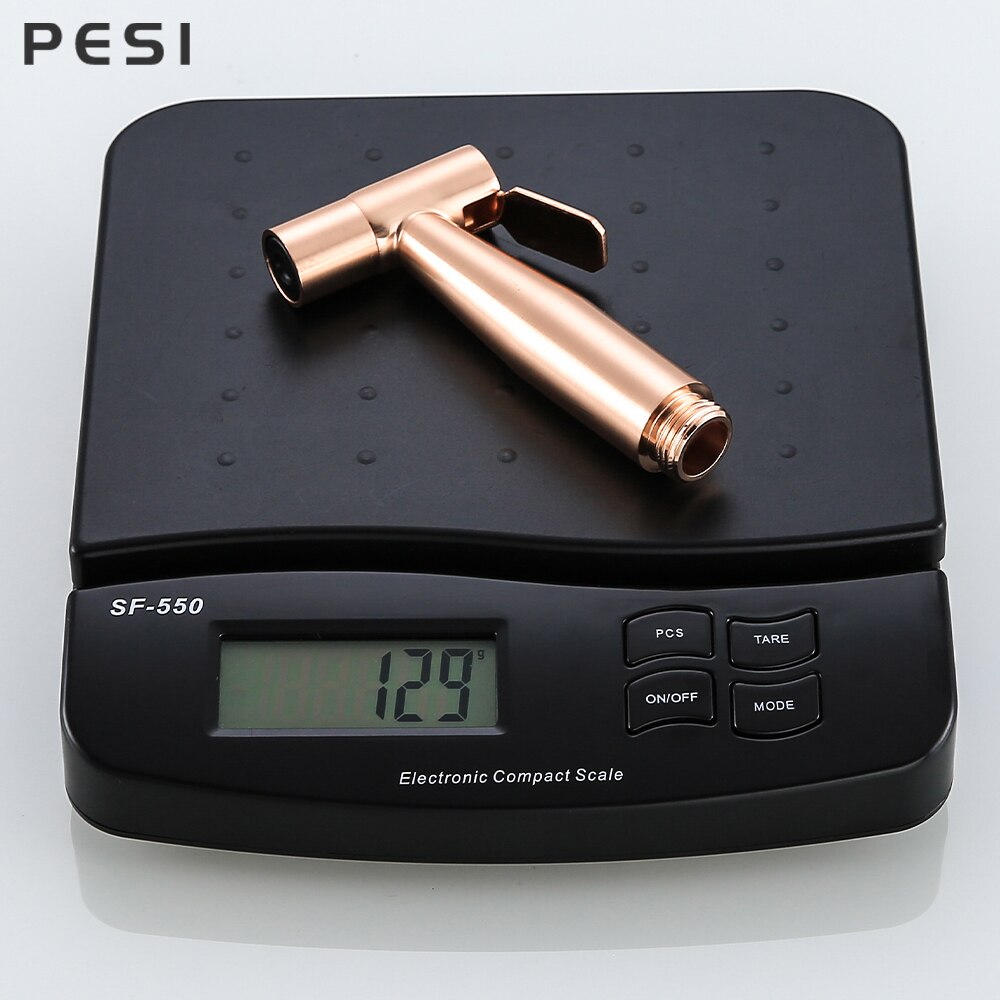 Handheld Bidet Spray Shower Set Toilet Sprayer Douche kit Bidet Faucet,Brushed Rose gold 304 Stainless Steel.