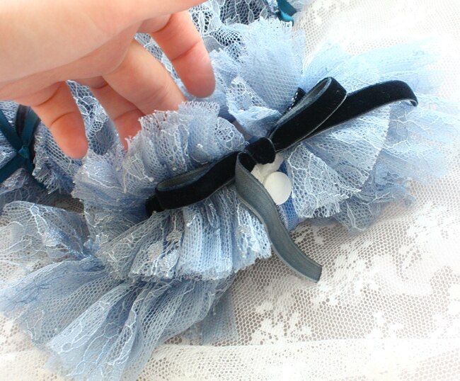 Robes princesse haze bleu en fil de soie | Vêtements tutu, fait à la main, plus hauts et sexy, pour chats et animaux,