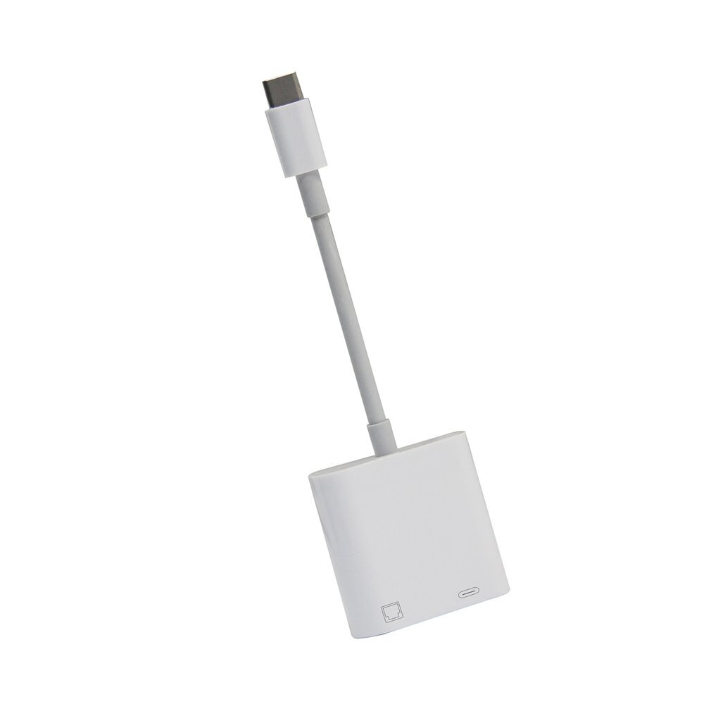 Lightning Naar RJ45 100M Netwerk Adapter Otg Converter 3 In 1 Connector Charger Adapter Plastic Snelle Internet Wit