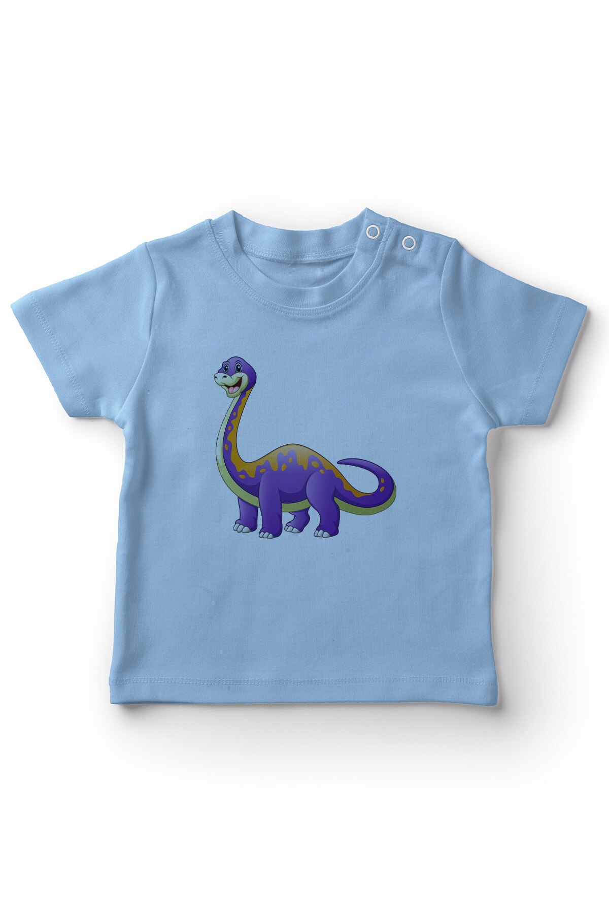 Camiseta azul de Angemiel para bebé con bonito dinosaurio