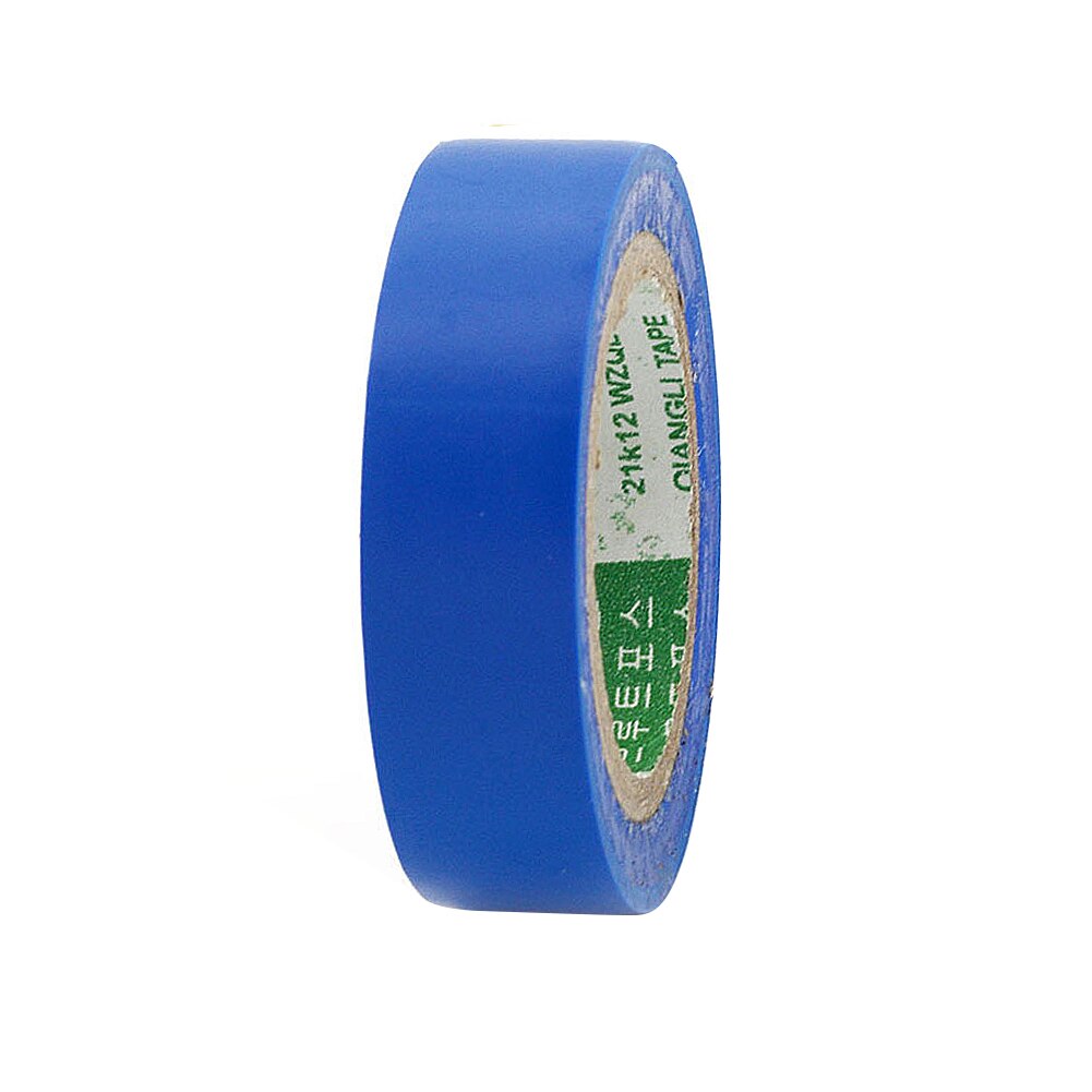 9m PVC Waterproof Self- Adhesive Electric Tape Electrician Wire Insulation Flame Retardant Plastic Tape Electrical High Voltage: Blue