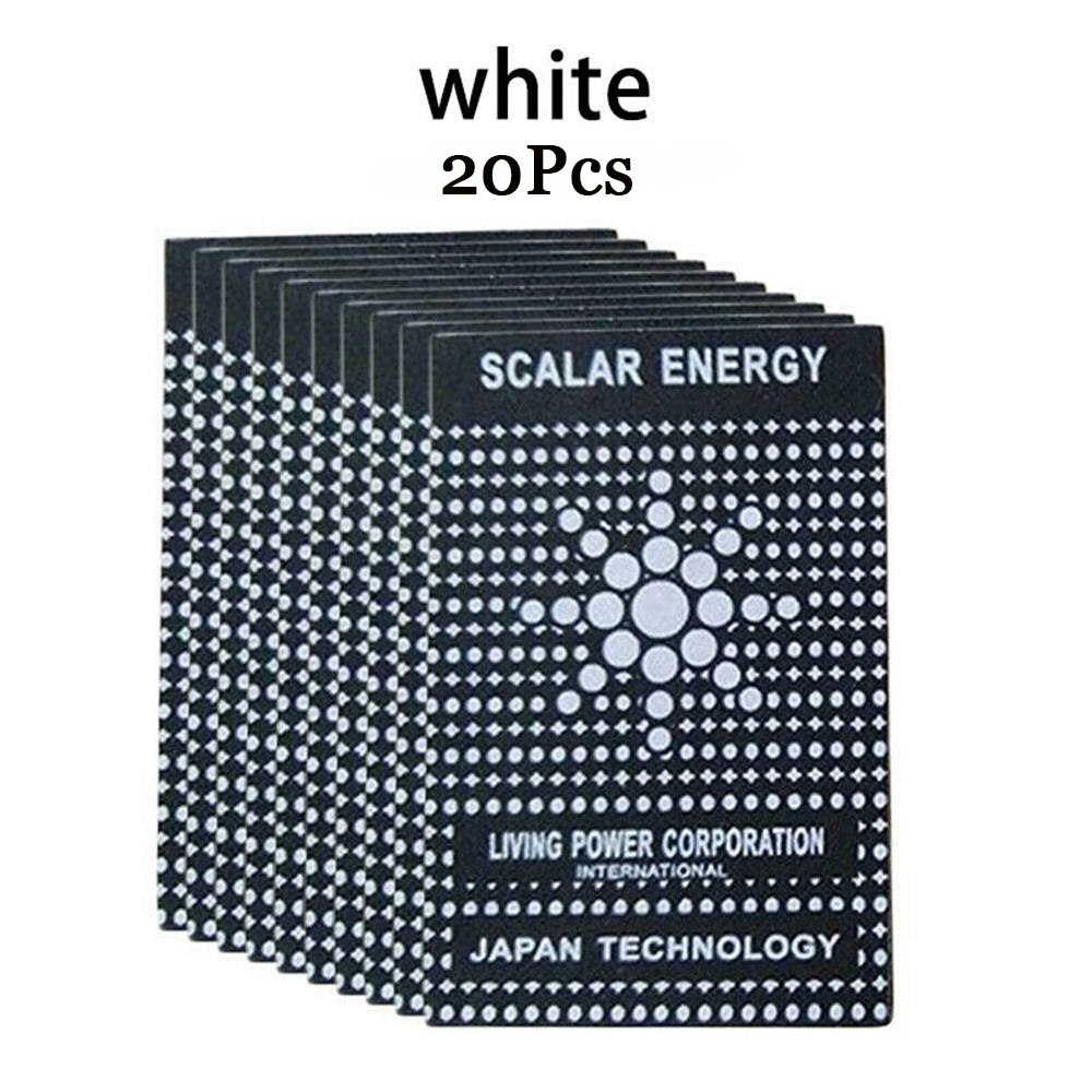 10/20 pz anti radiazione scudo Adesivo di Protezione EMF Protezione Scudo Neutralizzatore Scalare di Energia per il Telefono Cellulare saluto E Bellezza: bianca-20 pezzi