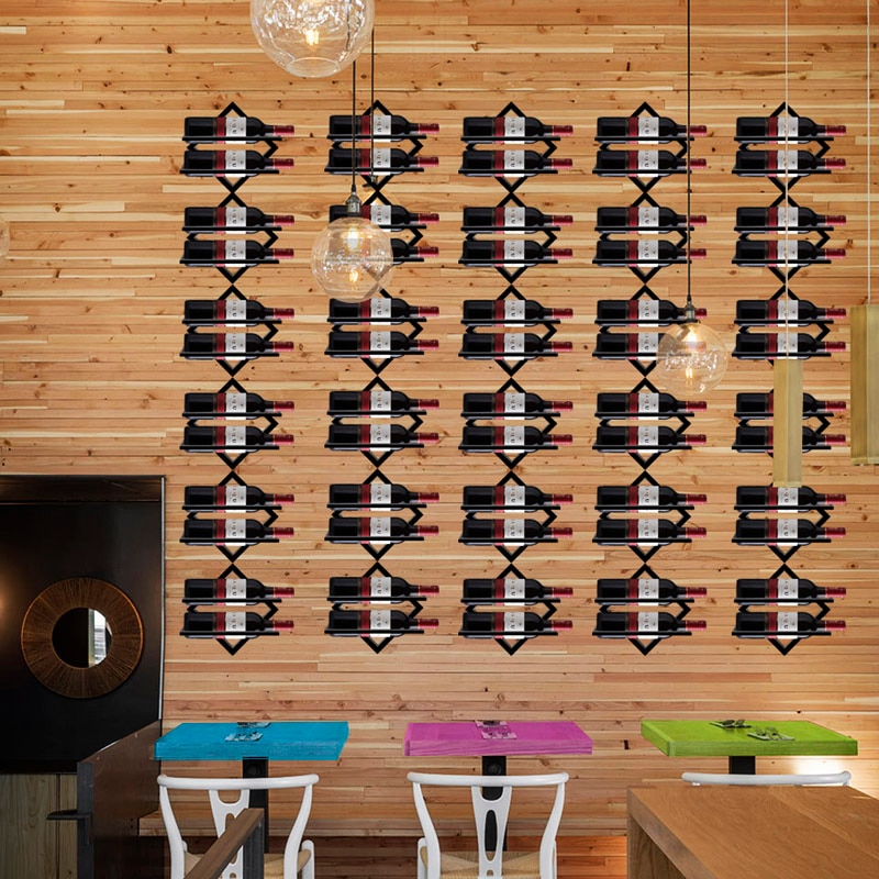 Prateleira de vinho, prateleira de parede criativa europeia para decoração de casa, copo de vinho, prateleira de garrafa de vinho, armário da parede