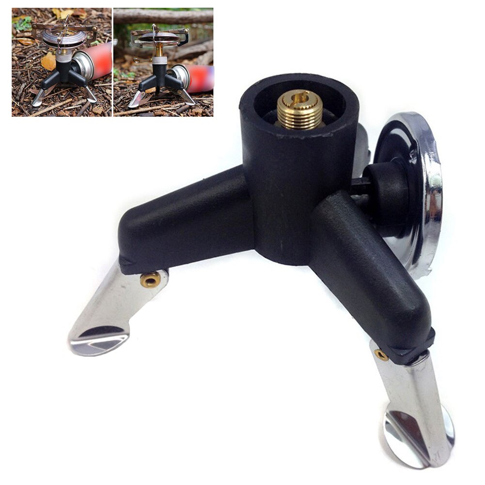 Gas Stove Connector 1PC Three Legs Outdoor Flat Tank Conversion Hiking Picnic Camping Supplies Tripod Stove Adapter