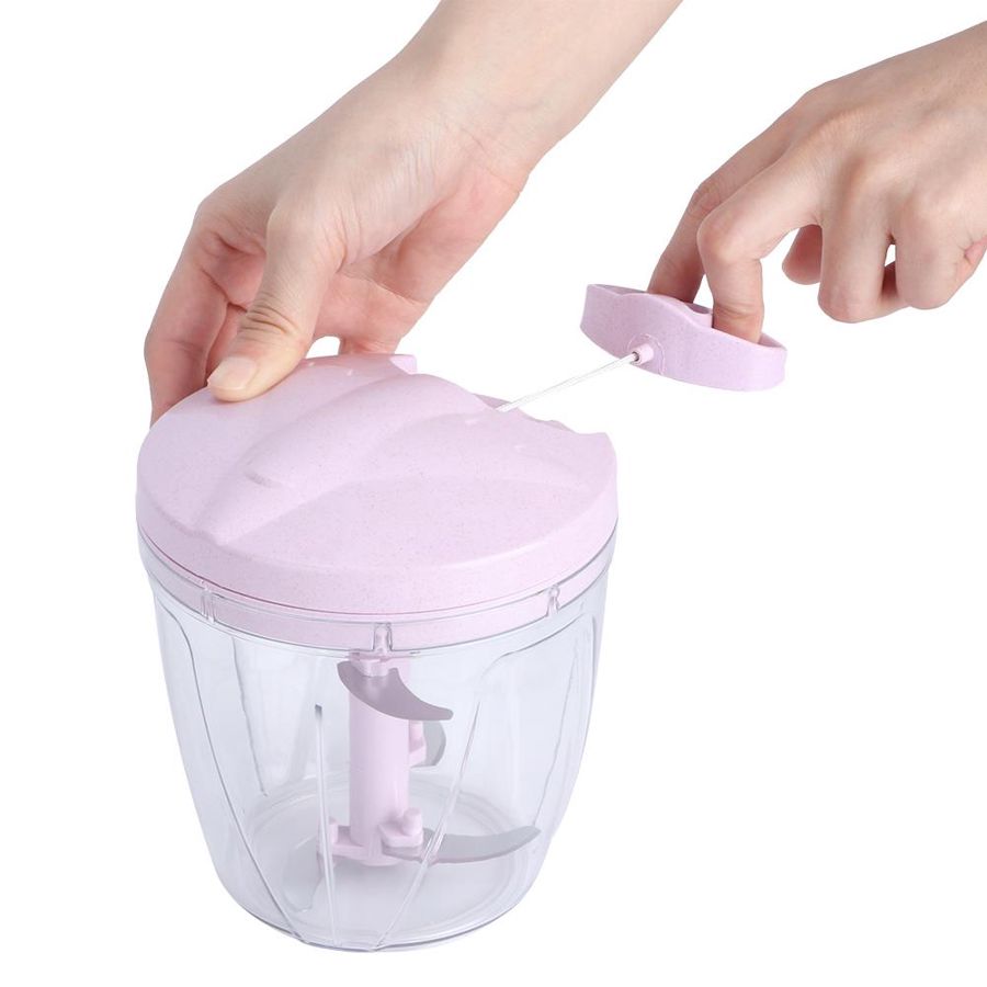 900ML Multi Function Meat Chopper Hand-Pulled Meat Mincer Mincer Mixer Blender to Chop Meat Fruit Vegetable Nuts Shredders