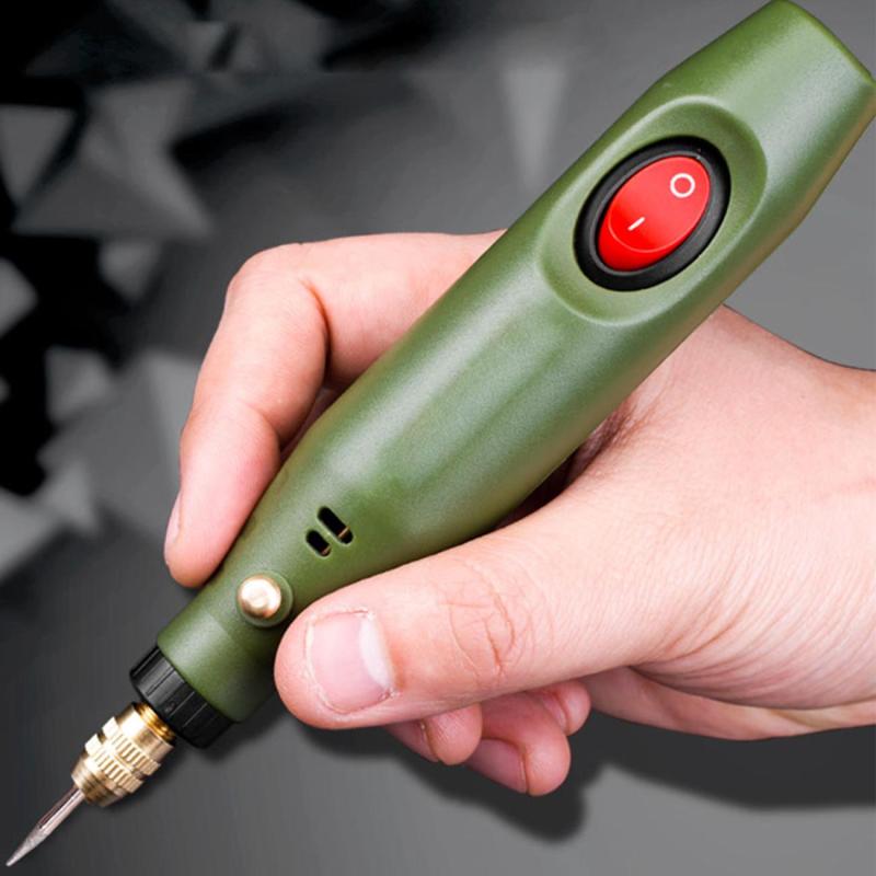 12V/110V Mini Electric Grinder Polisher Hand Drill Kit Wood Engraving Pen Tools DIY carving Grinder Pen EU/US Plug