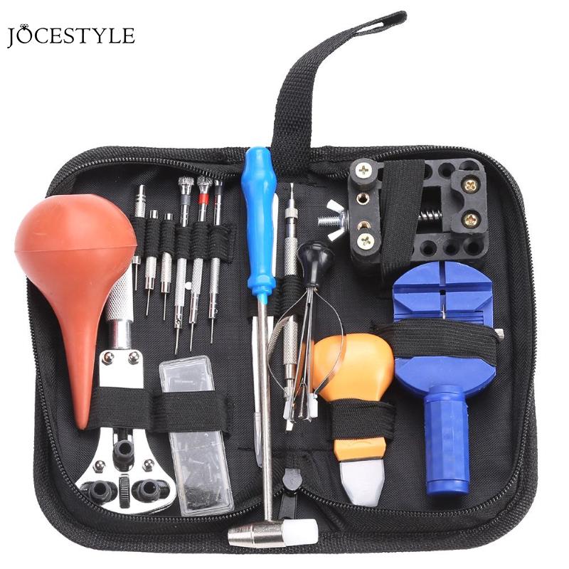 Outils horloger, Kit d'outils d'horlogerie, Kit d'outils de réparation de montres, ouvre-boîtier de montre, ouvre-boîtier de maillons, barre de ressort pièces d'outils