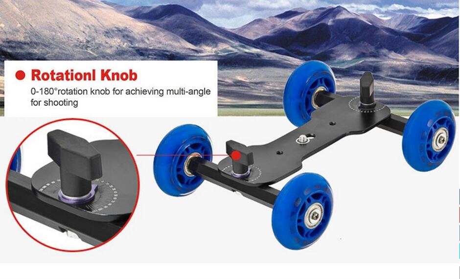 flexible de cuatro ruedas dolly con alta resistencia flip lock monopod fotografía