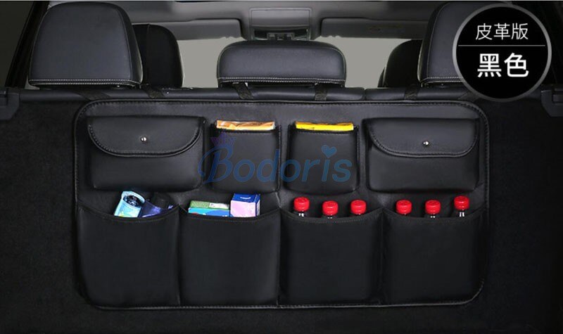 For Land Rover Evoque Discovery Sport Lr4 Range vogue 3 4 5 velar Seat Back Storage Bag Pocket Cargo Nets Organiser Accessories: Type A Black