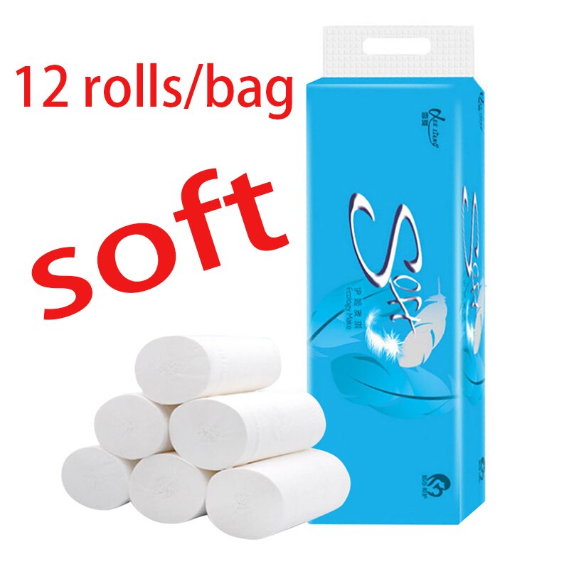 Toylet Papper Series Premium 4-Ply Toilet Paper Roll Paper Smoot... – Vicedeal