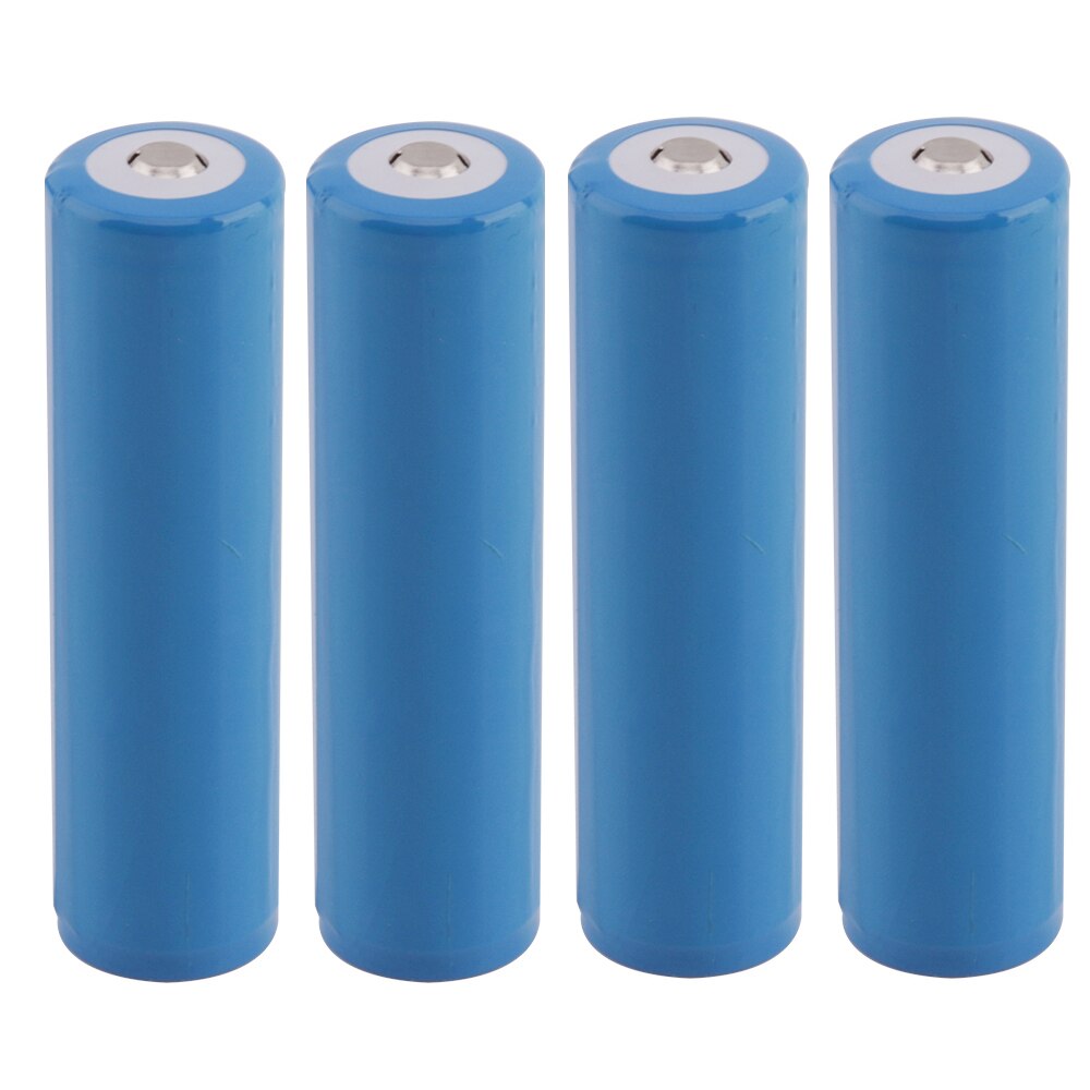BORUiT 100% Original 18650 3.7 v 2600/2200/4000mAh Lithium Rechargeable Battery For Flashlight Headlamp Batteries: 4 pcs 4000mAh