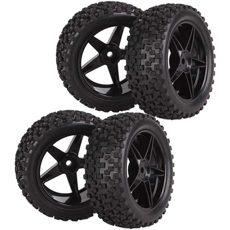 4Pcs Front Rear Pentagram Plastic Wheel Rims + Hig... – Grandado