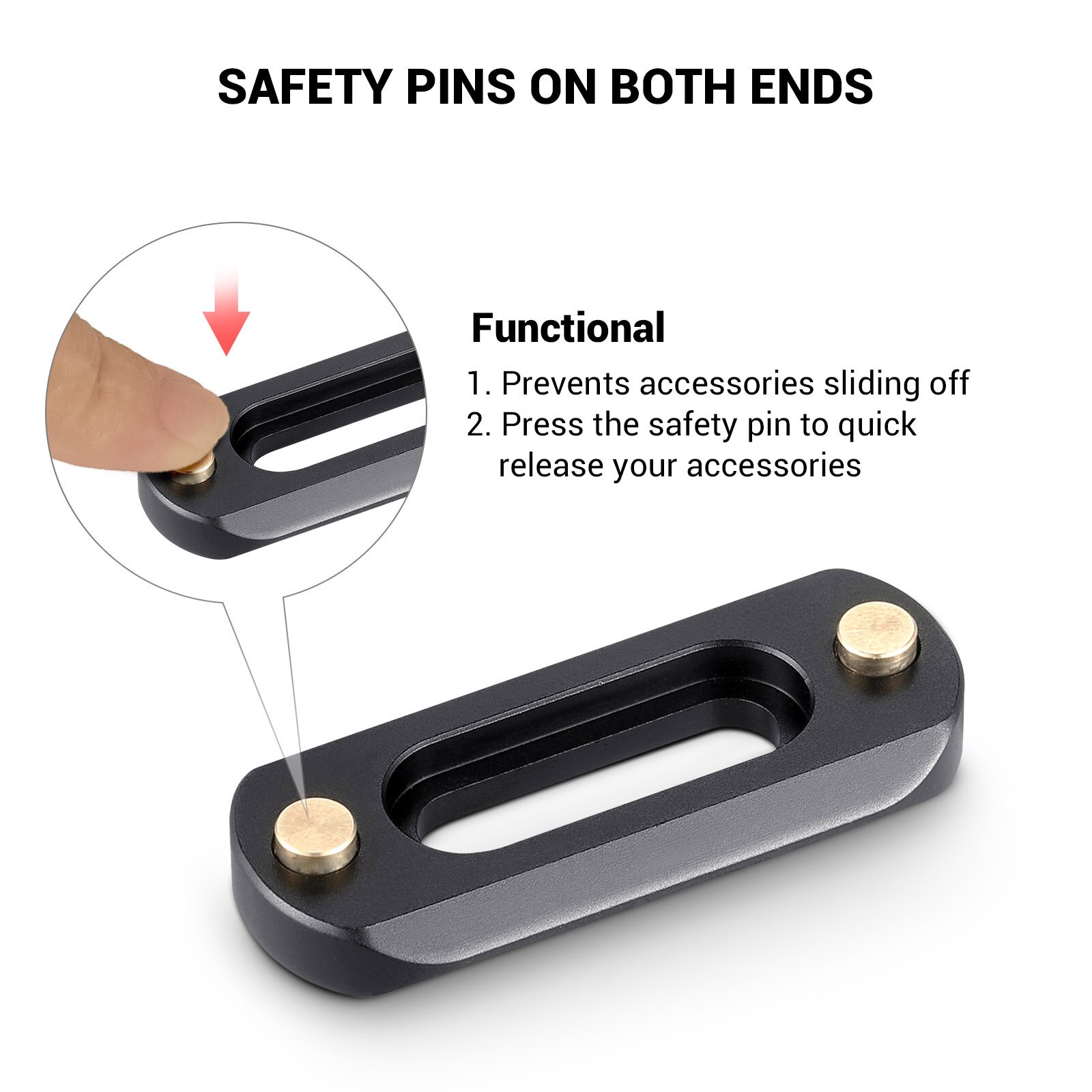 SmallRig Mini ( 6mm Thin ) Camera Quick Release NATO Rail (48mm) To Mount NATO Clamps - 2172