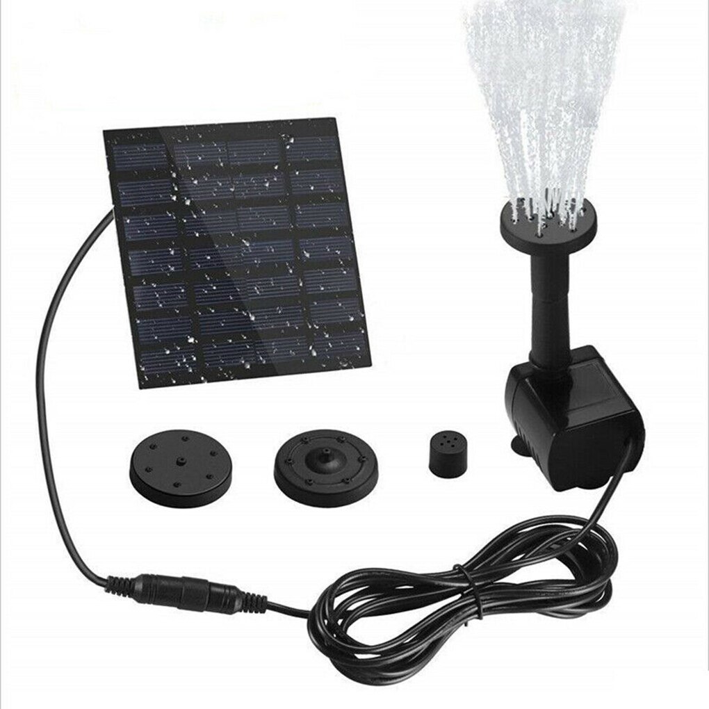 Solar Panel Powered Water Pump Garden Fountain Pump Solar Garden Fountains Lawn Pool Fish Pond Aquarium Fountain Courtyards Tool: Default Title