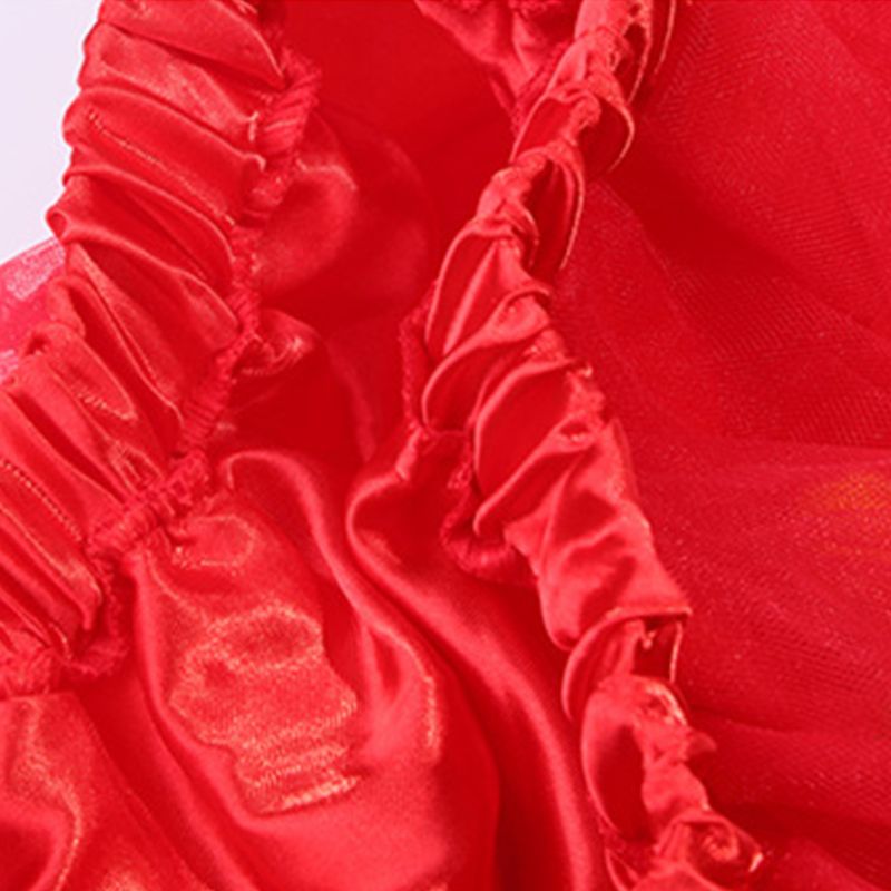 Maluch dzieci dziewczyny balet spódniczka tutu robić tańca z tęcza Pom Pom ptyś kulki księżniczka warstwowe tiul puszysta warstwowa spódnica