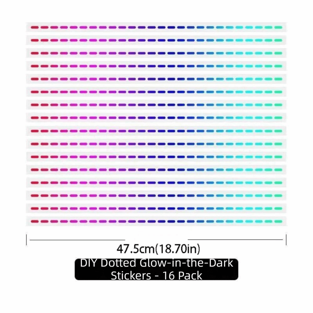 Reflecterende gestippelde lijnstickers Zelfklevende fluorescerende fluorescerende stickers Nachtelijke rijveiligheid DIY-versiering