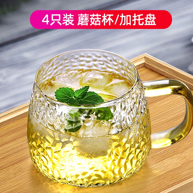 Melk Dubbele Muur Sap Glazen Beker Met Handvat Clear Koffie Cup Reizen Japanse Creatieve Wijnglas Kubek Doen Kawy Huishouden eg50bl: style17