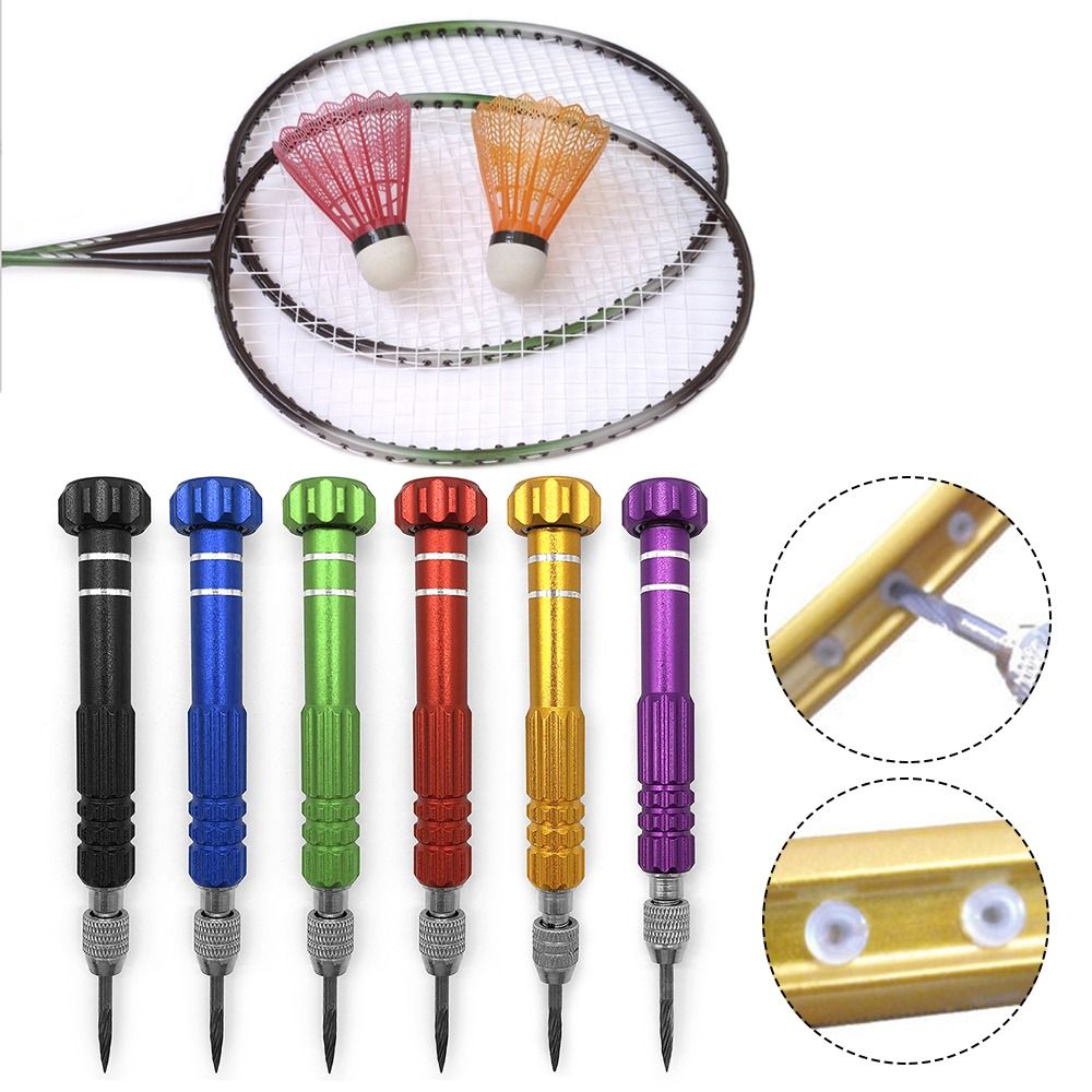 Dissolvant d'œillets de badminton, outil de réparation durable, cône de ficelle, accessoire de raquette