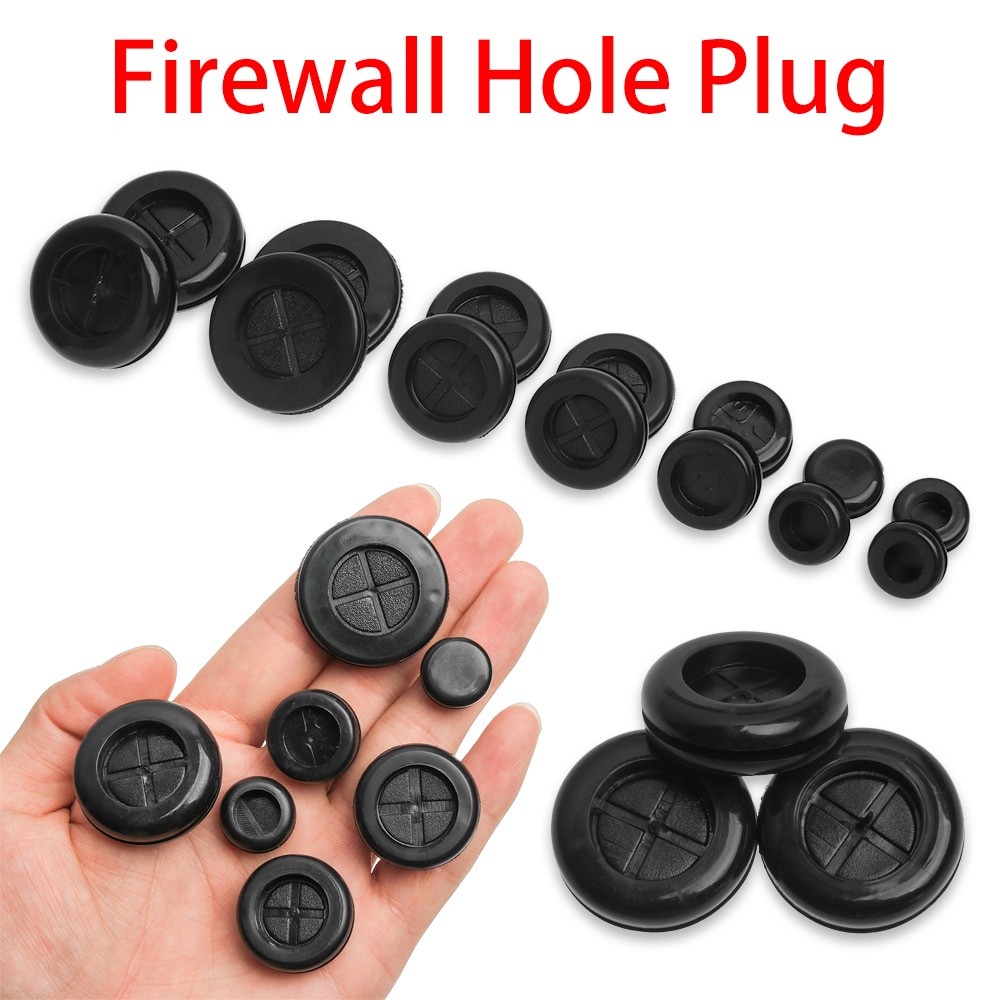 50pcs Double-sided Rubber Grommet Firewall Hole Plug Retaining Ring Car Electrical Wire Gasket For Cylinder Valve Water Pipe