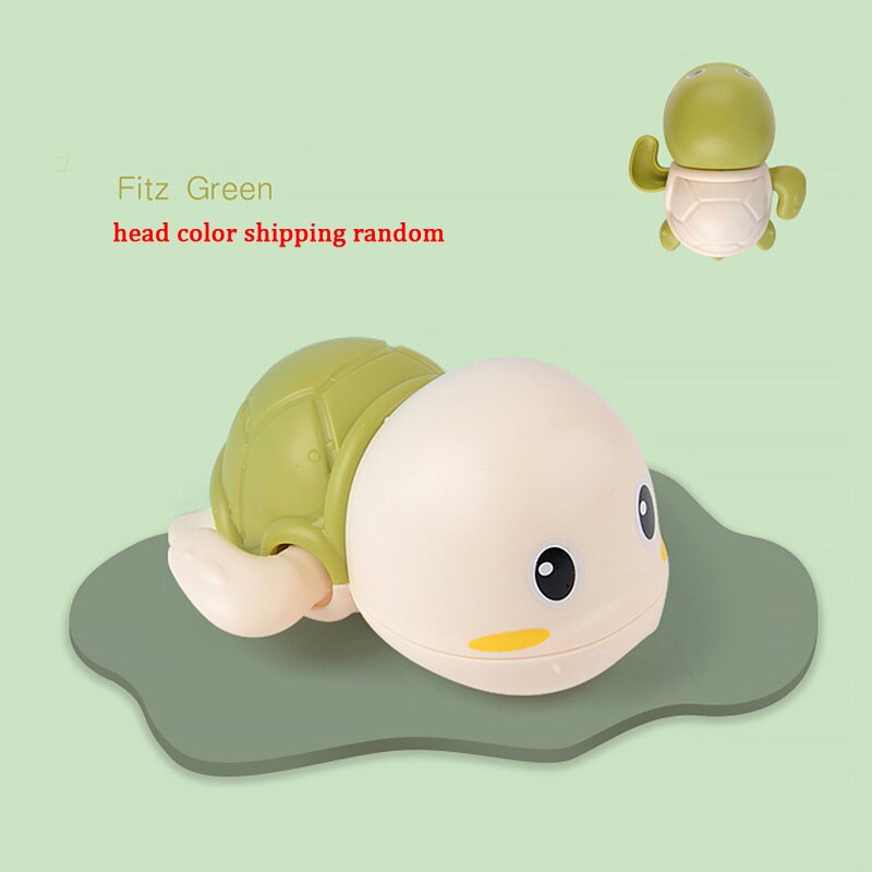 Baby Bathing Toy Kids Cute Duck Penguin Egg Water Spray Sprinkler Bathroom Sprinkling Shower Swimming Water Toys Kids: 12 green tortoise