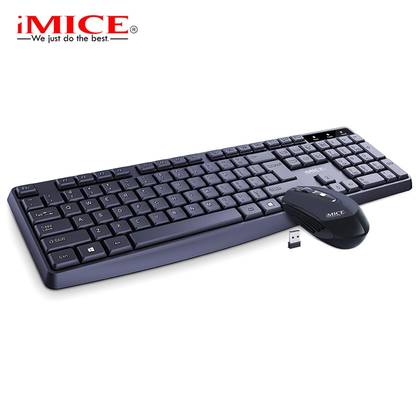 An-100 Wireless Gaming Keyboard And Mouse Kit, Ergonomic, 104 Keys, Suitable For Office Keyboard Mouse Combos