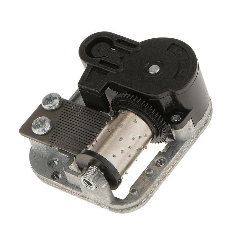 DIY Hand Crank Music Motor Mini Music Box Wind of Up Music City Sky Meet Movement the Accessories Play Toy Set I3A7