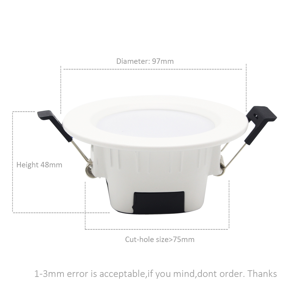 LED Downlight RGB regulable CCT 110V 220V 230V 5W BT de malla de techo Downlights Bluetooth APP Control luz lez empotrada, lámpara