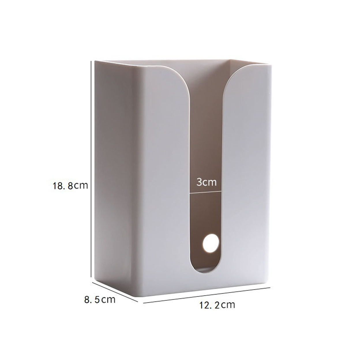 1PC Portable Toilet Paper Holders Home Solid Bathroom Products Wall Hanging Toliet Towel Tissue Box: Gray