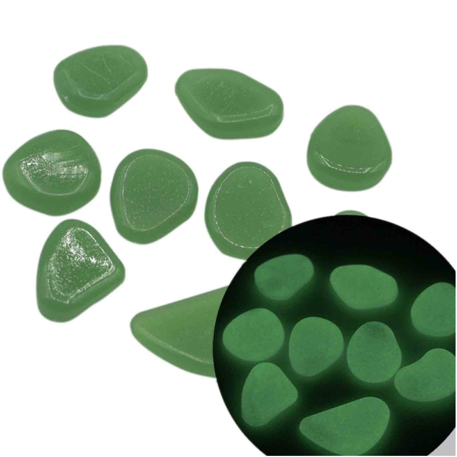 100pcs Glow In The Dark Garden Pebbles Glow Stones Rocks For Walkways Garden Path Patio Lawn Garden Yard Decor Luminous Stones: N