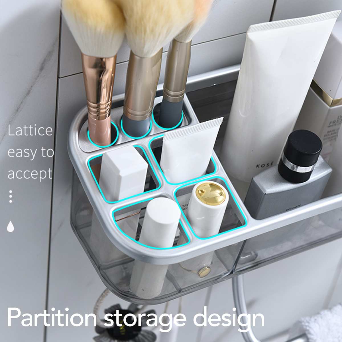 Plast badrum rack duschhylla triangel rektangulära hyllor för badrum hörn kök vägg lagring arrangör rack