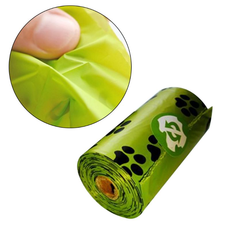 Pet Poop Bags Eco-Friendly Biodegradable Puppy Dog Travel Waste Scooper with Bone Shape Dispenser Box Garbage Holder
