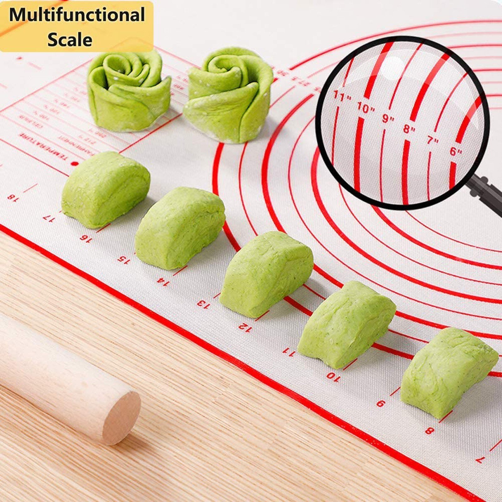 Silicone Taart Mat Non Stick Bakmat Fondant Mat Deeg Rolling Mat Deegrollen Pastry Boards 70*50Cm # T2