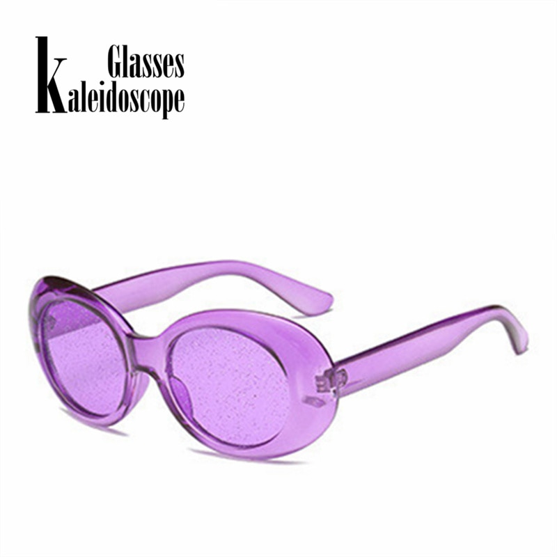 Clout gözlük güneş gözlüğü erkekler Vintage NIRVANA Kurt Cobain güneş gözlüğü kadınlar temizle küçük Oval gözlük gözlük