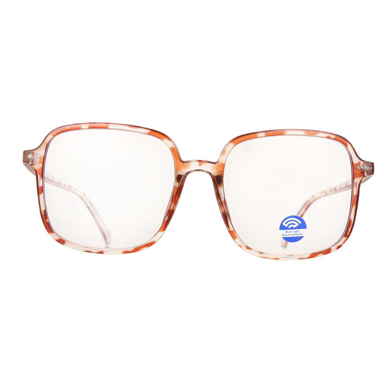 Unisex briller anti-blå lys briller ultra lys firkantede rammer briller computer briller fleksible briller læsebriller: Sort
