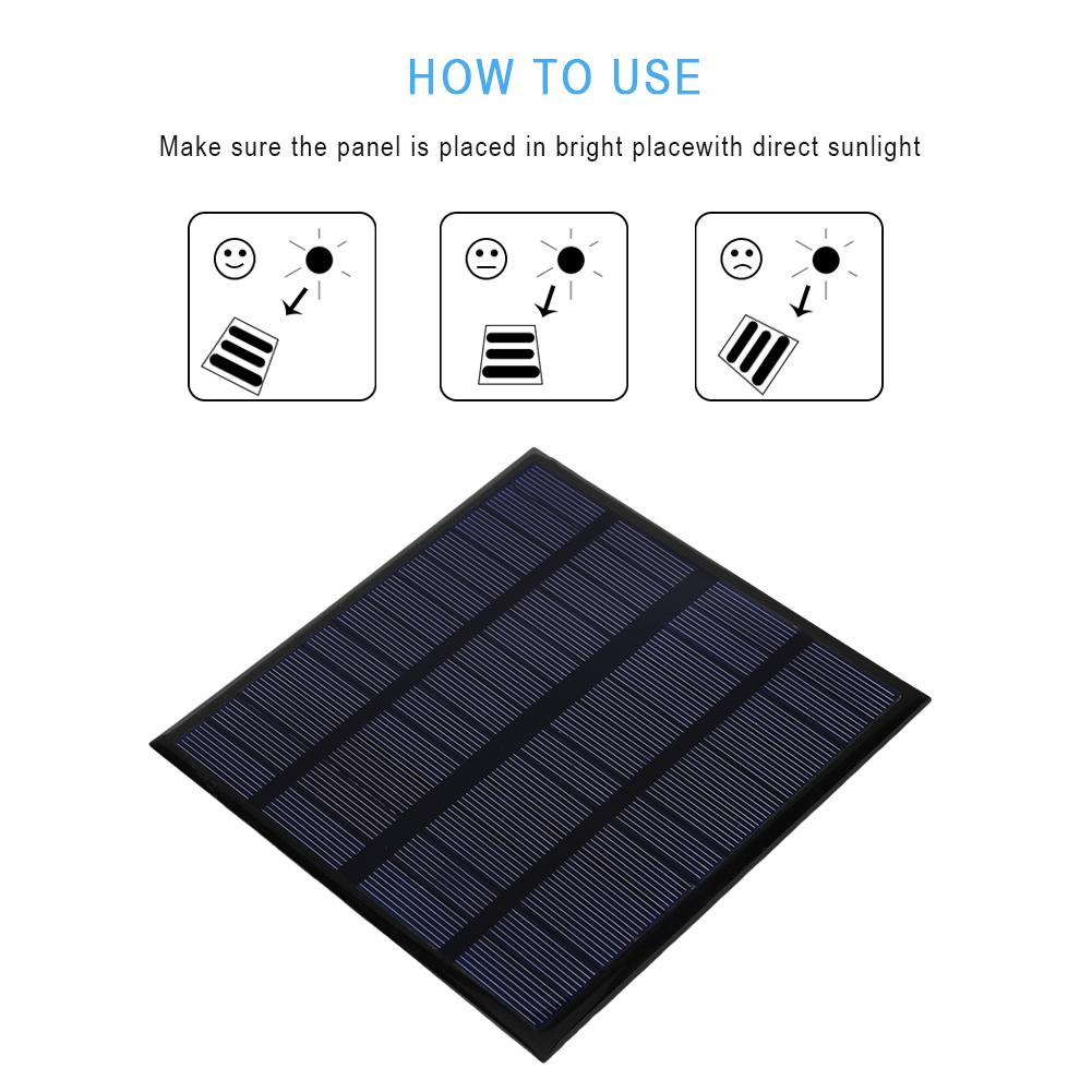 3W 12V 250mA A-Class Mini Polysilicon Solar Power Panel Battery Charger Panel for Home Lighting System