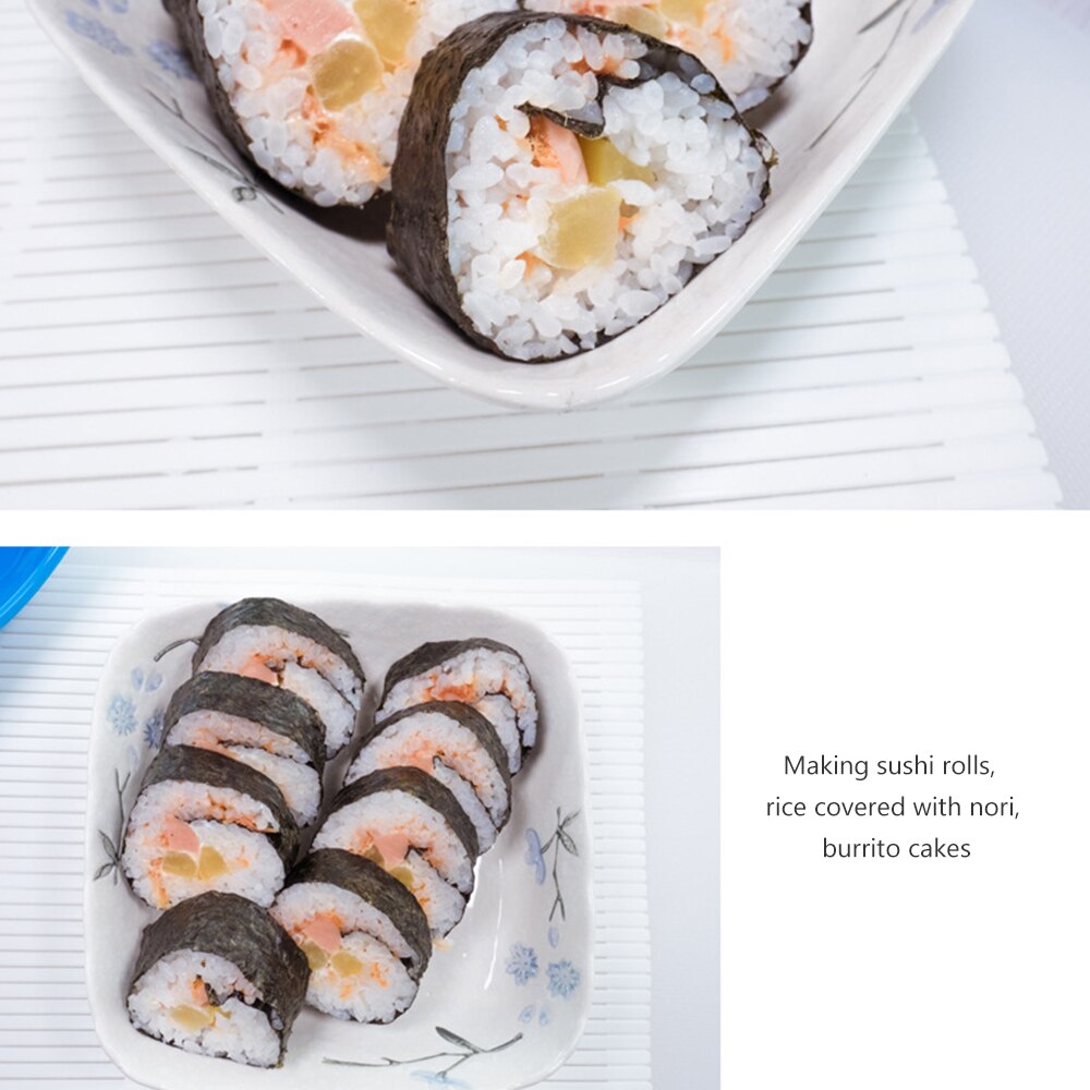 Portable Household DIY Sushi Maker Washable Reusable Sushi Roll Mold Mat DIY Japanese Food Rolling Rice Rolling Maker Roll Pad