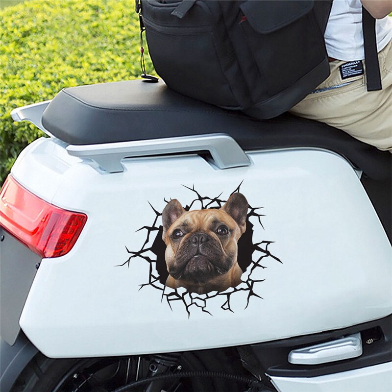 Grappige Honden Wc Stickers Voor Washroom Home Decoratie Diy Vivid 3d Gebroken Gat Patroon Puppy Muurschilderingen Creatieve Pvc Muur decal