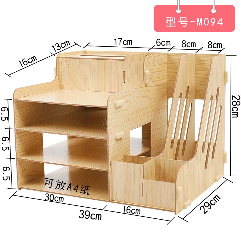 Træ opbevaringsboks blyant skrivebord vakuum kabelstyring kabel organizer skrivebord arrangement stationære forsyninger opbevaring organizer: M094