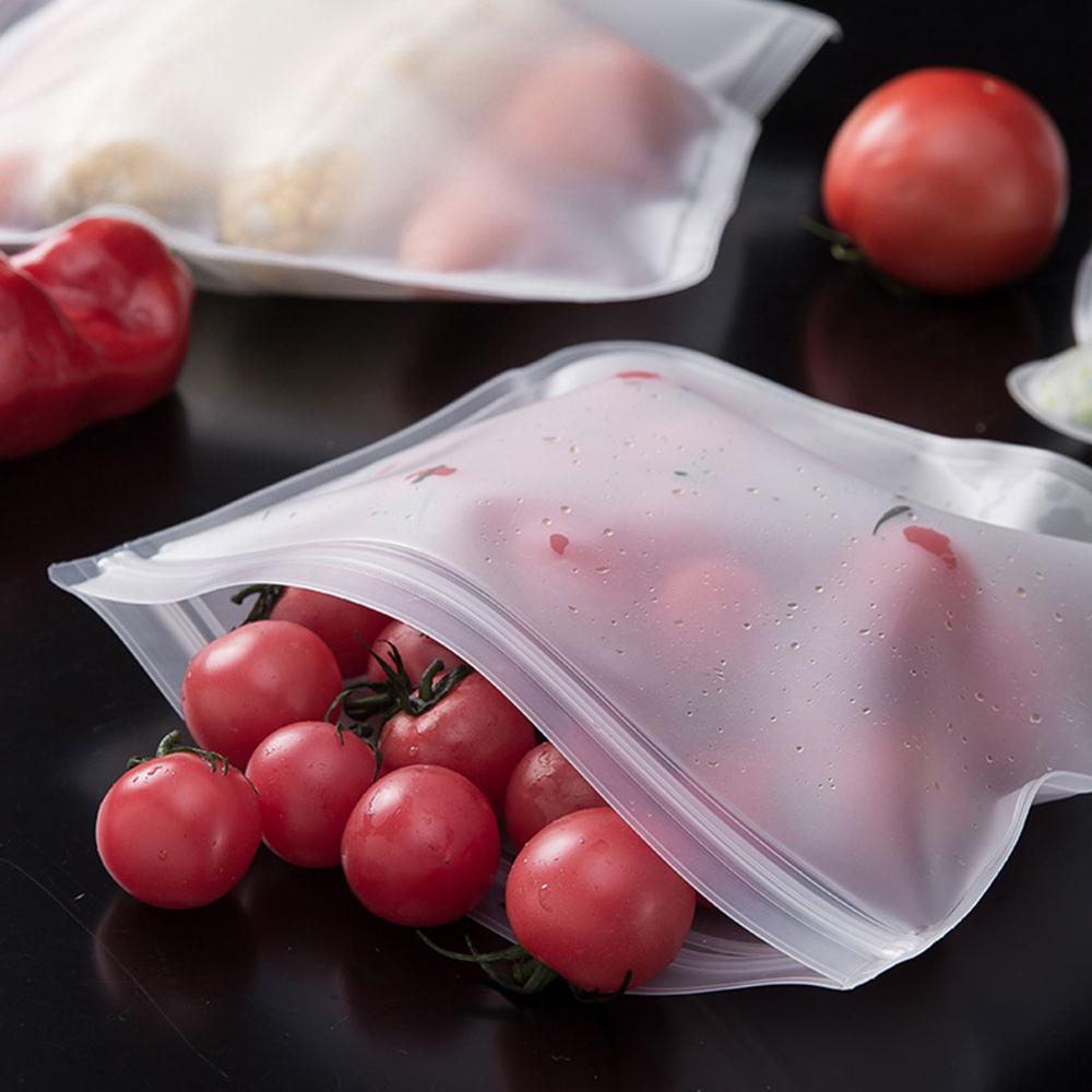 12PCS Reusable Food Preservation Bags Sealable Refrigerator Food Storage Bags Fruit and Vegetable Sealed Bags Food Packaging Bag