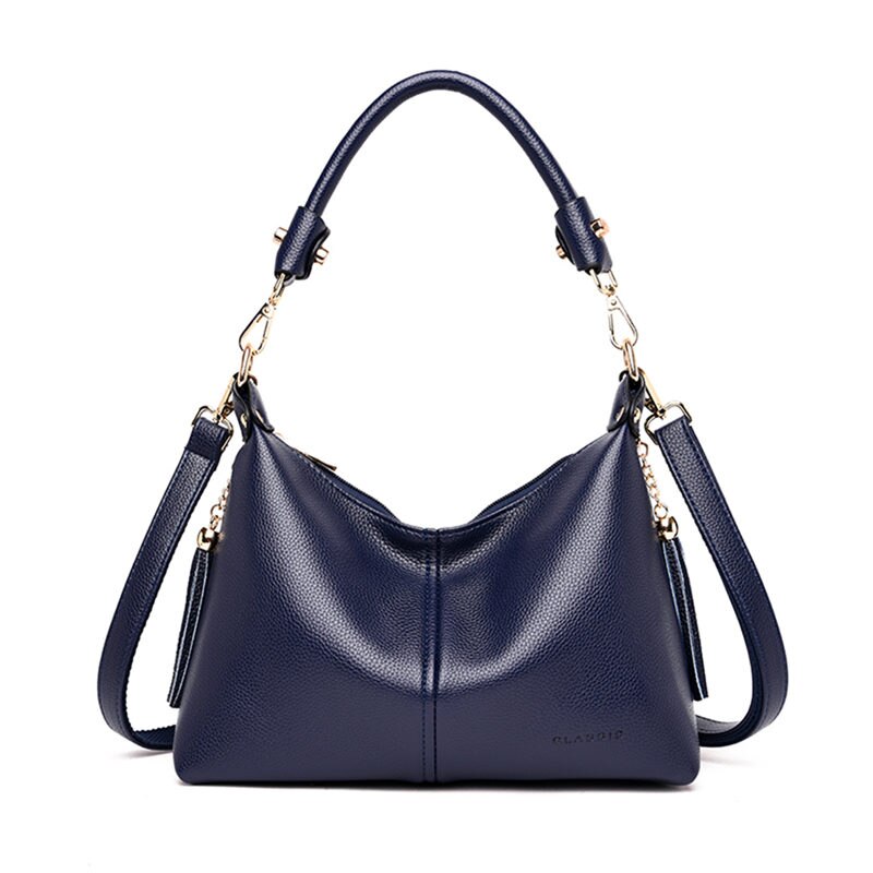 Cuir petits Hobos sacs à Main de luxe femmes sacs sacs à Main de créateur sacs à bandoulière de pour les femmes Sac à bandoulière Sac A Main: BLUE
