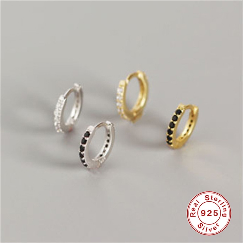 Roxi Kleine Hoepel Oorbellen Gold Filled Clear Zirconia Ronde Hoop Oorbellen Voor Vrouwen Sieraden 100% 925 Sterling Zilveren Oorbel