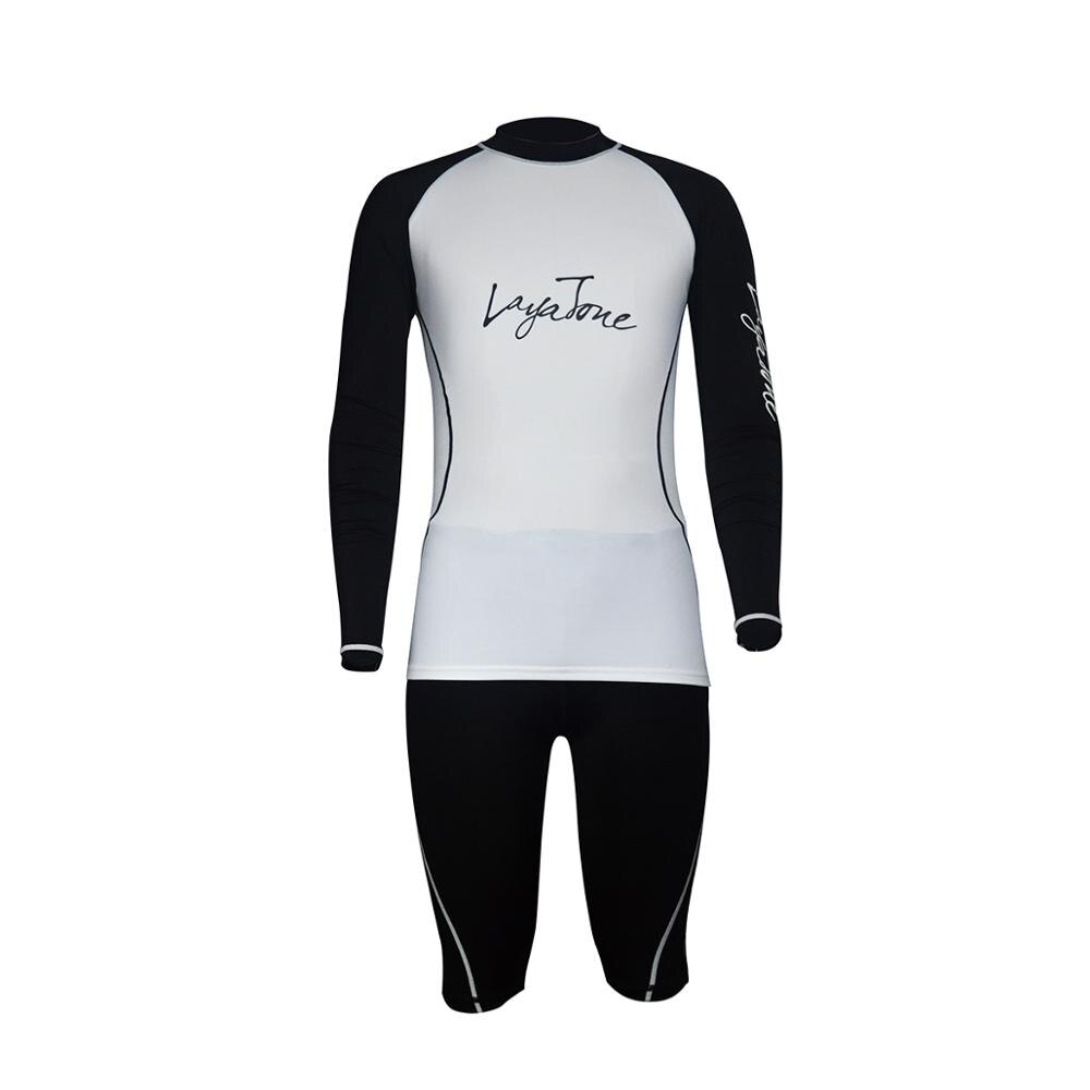 LayaTone Men Rashguard Swimsuit Long Sleeve Surf Shirts Swimwear UV-Protection Rash Guard Top UPF 50+ Beach Wear Swimming Suit