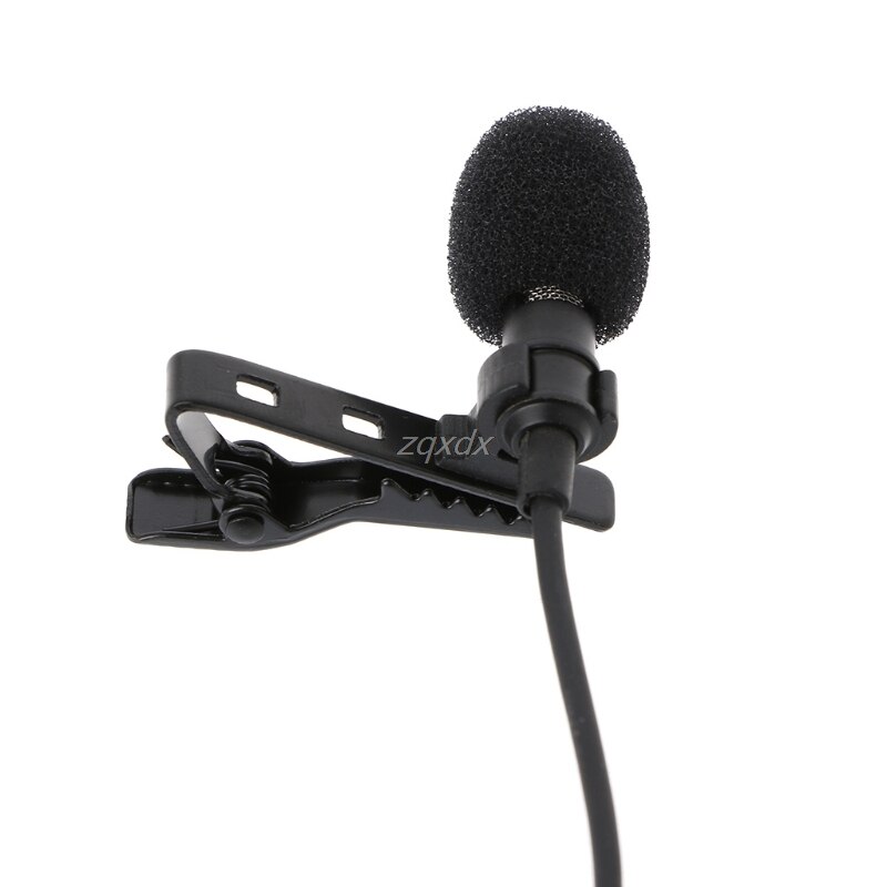 Clip-On Lapel Hands-Free Microphone Mic For PC Laptop Tablet Cell Phone