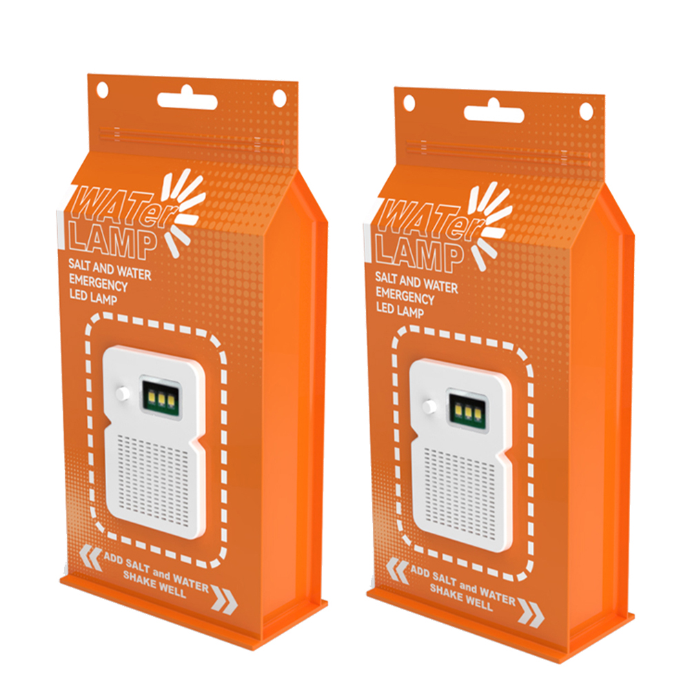 LED Salt Water Emergency Lamp 50 LM Brine Camping Energy Saving Lamp Waterproof Portable Night Fishing Lamp Travel Supplies: Pink