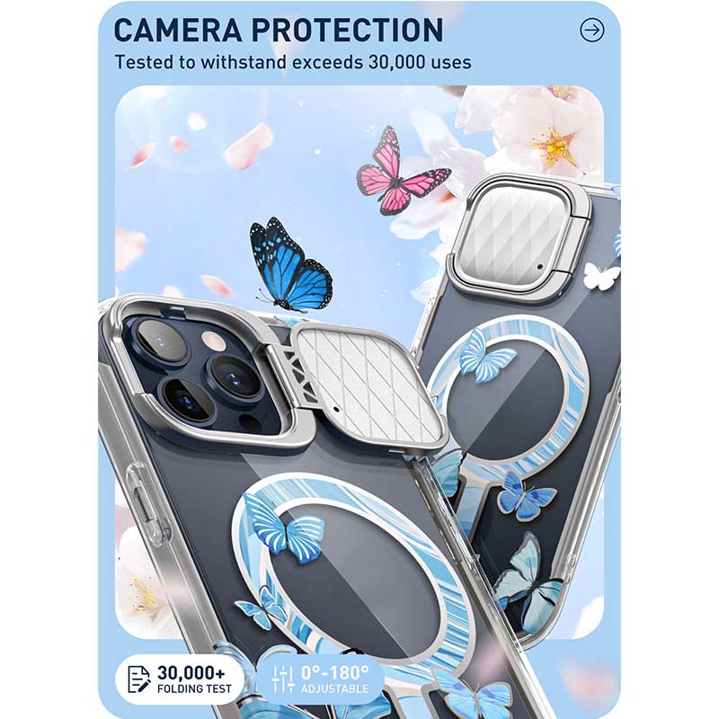 Voor Iphone 15 Pro Case 6.1 "I-BLASON Cosmo Mag Stijlvolle Full-Body Beschermhoes Met Ingebouwde Schermbeschermer Camerahoes