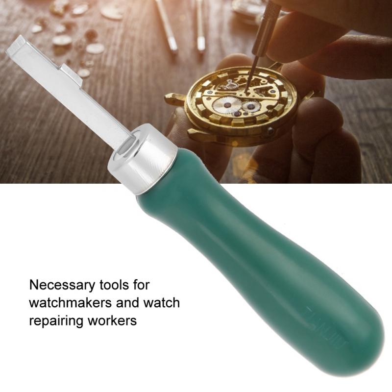 6848 Rvs Dubbele Niveau Drukken Case Horloge Back Cover Opener Mes horloge Repair Tool voor horlogemaker
