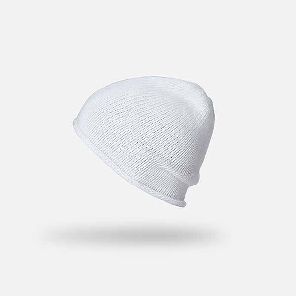 Niños sombrero nuevos niños bebé gorros calientes niños niñas invierno gorro tejido de lana sombrero de otoño bebé Unisex de la gota gorra: White