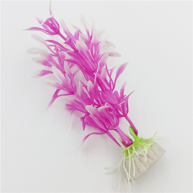 6pcs Underwater Artificial Seaweed Fish Tank Pink Kelp Aquarium Decoration Submarine Ocean Scene Water Plant Ornament