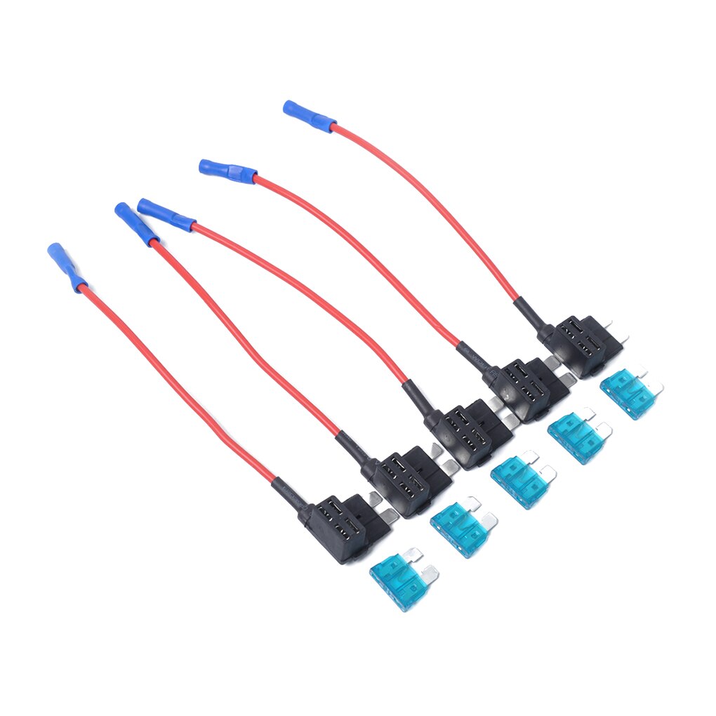 5 Stks/set 12V Medium Size Auto Add-A-Circuit Low Profile Zekering Tap Adapter Zekering Houder Sigaret lichter Toegevoegd Tool Kits