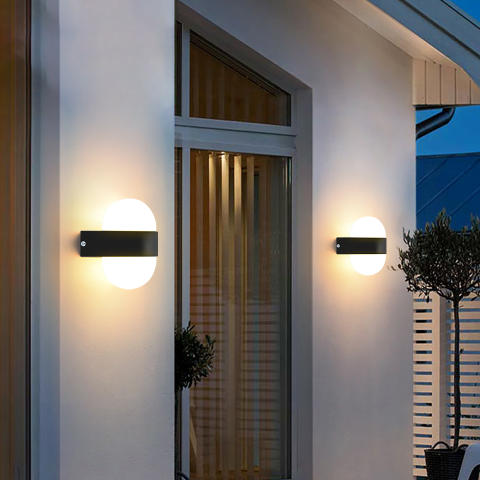 Led buitenwandlamp Waterdicht IP66 Bewegingssensor Led buitenverlichting Veranda Verlichting Balkon Tuinverlichting Buitenwandlamp